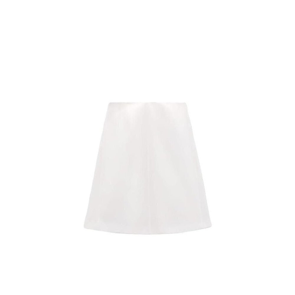 ZARA PLEATED MIDI SKIRT WHITE SIZE S | 3067/409